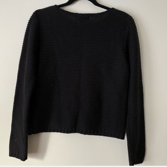 Mendocino black knitted longsleeved sweater, crew neck, great condition, S - Picture 10 of 10